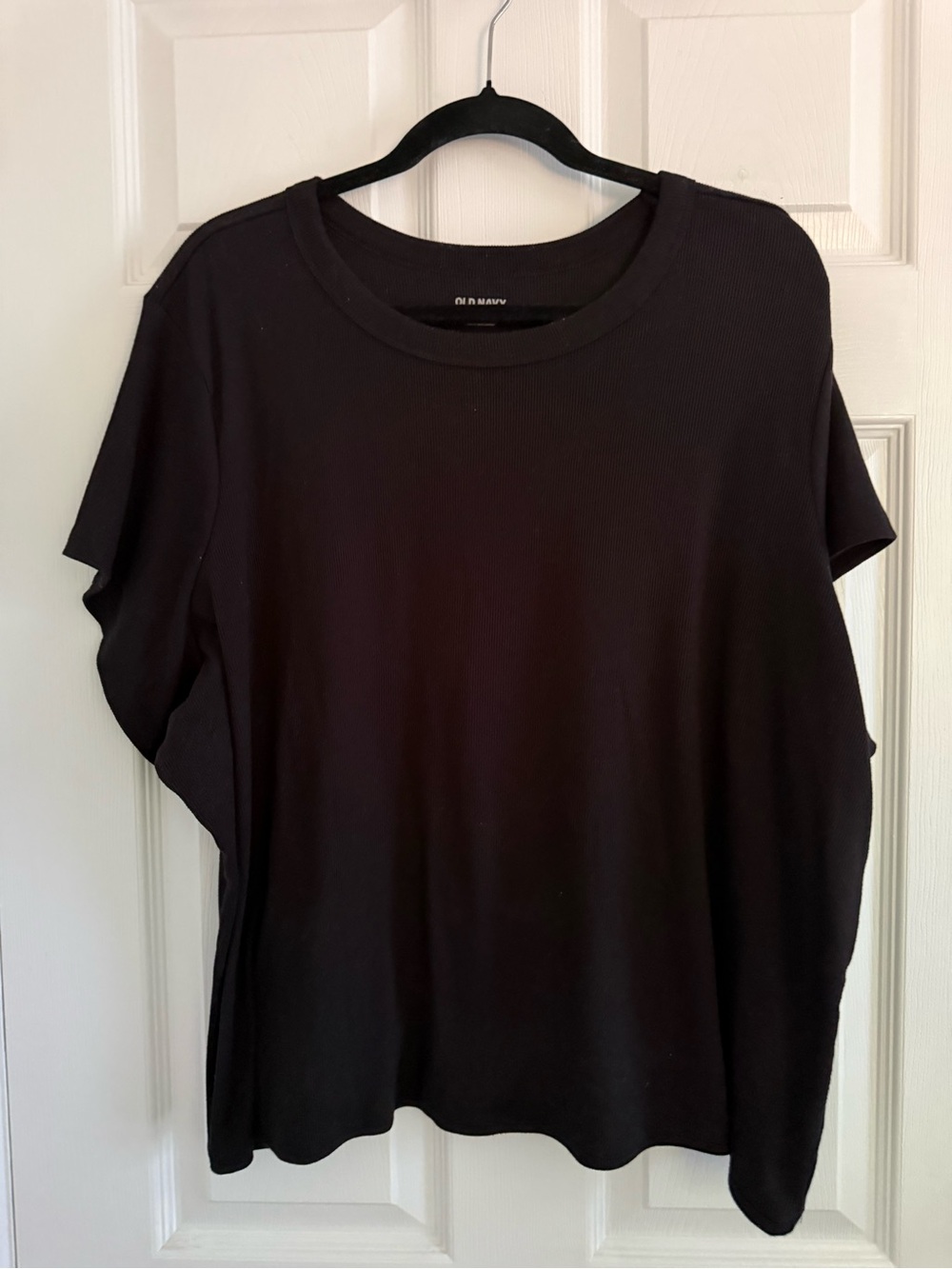 Old Navy “Snug” Style Black Short Sleeve Crewneck Tee - 4X - Wardrobe Staple